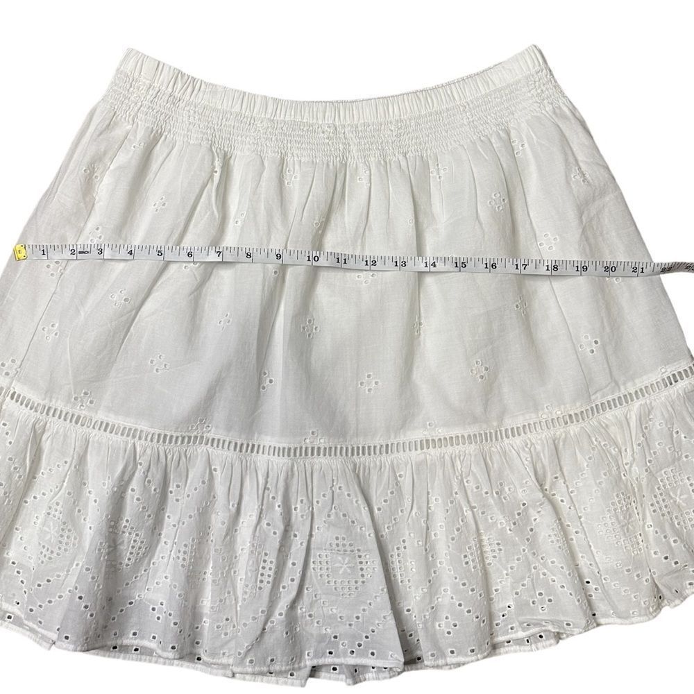 Madewell White Eyelet Ruffle Mini Skirt - Picture 10 of 14